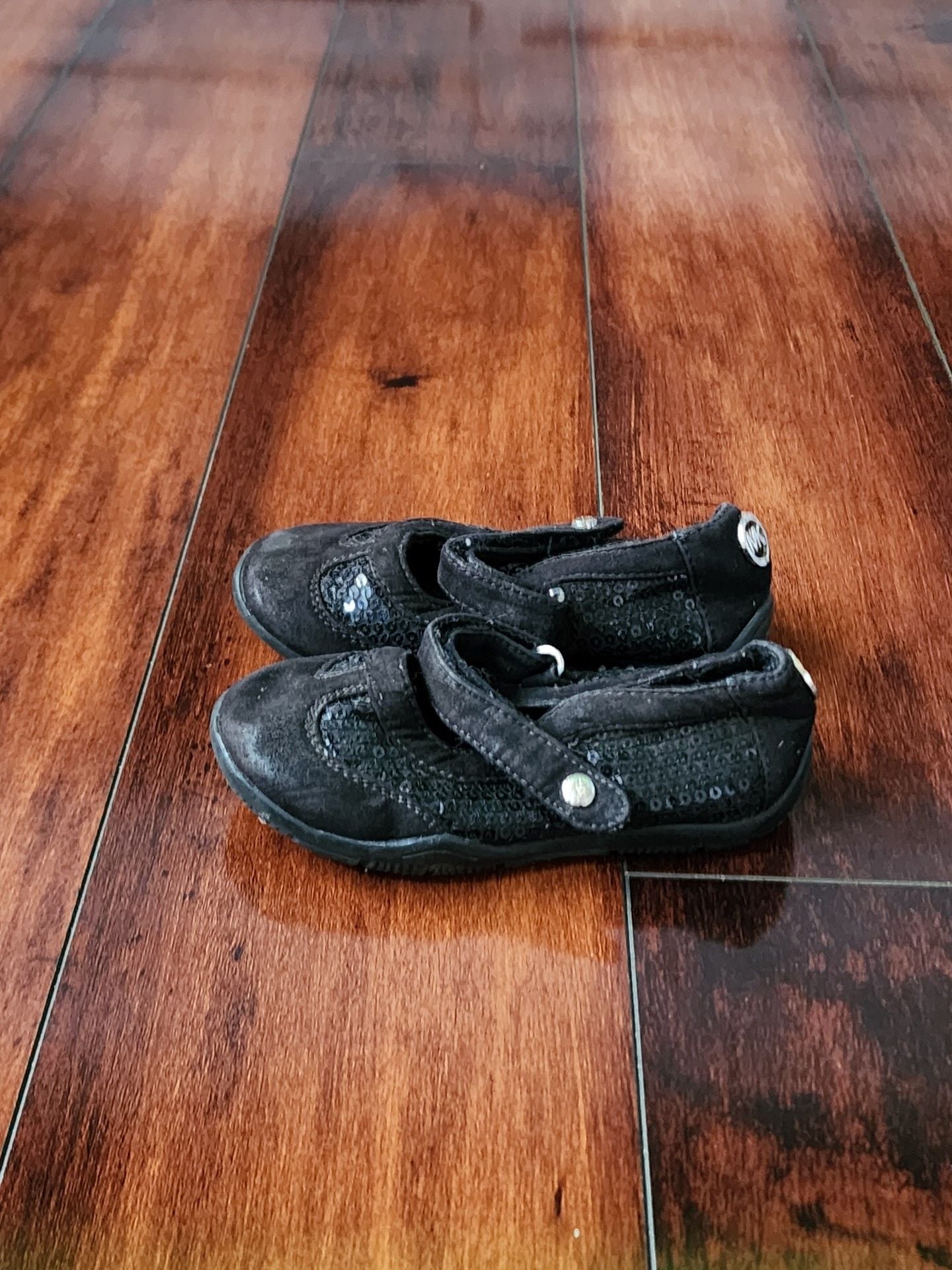 Michael Kors Girls Mary Jane Flats Black Sequins 4