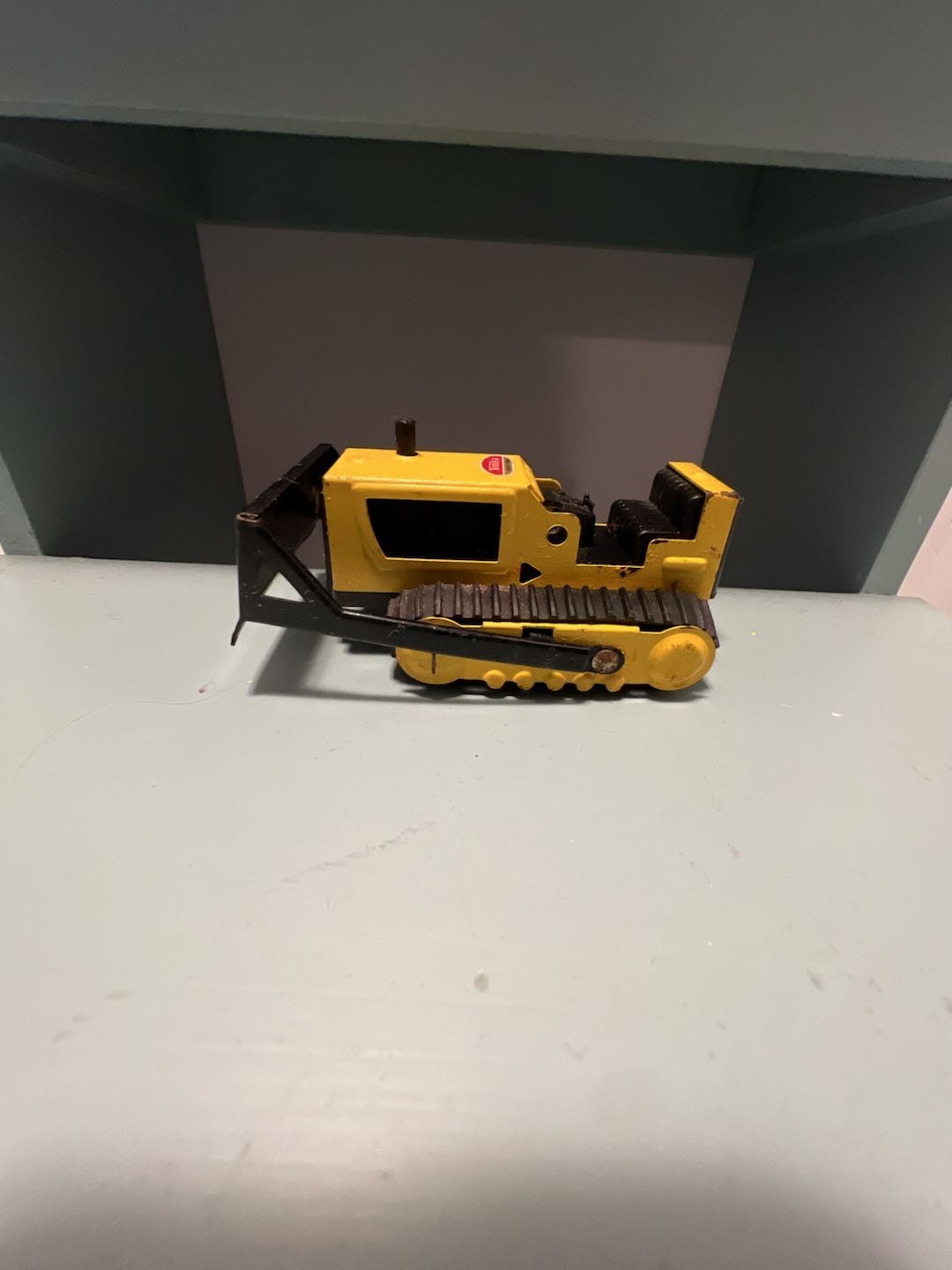 Tonka Vintage Yellow Black Pressed Steel Bulldozer Earthmover Toy 3
