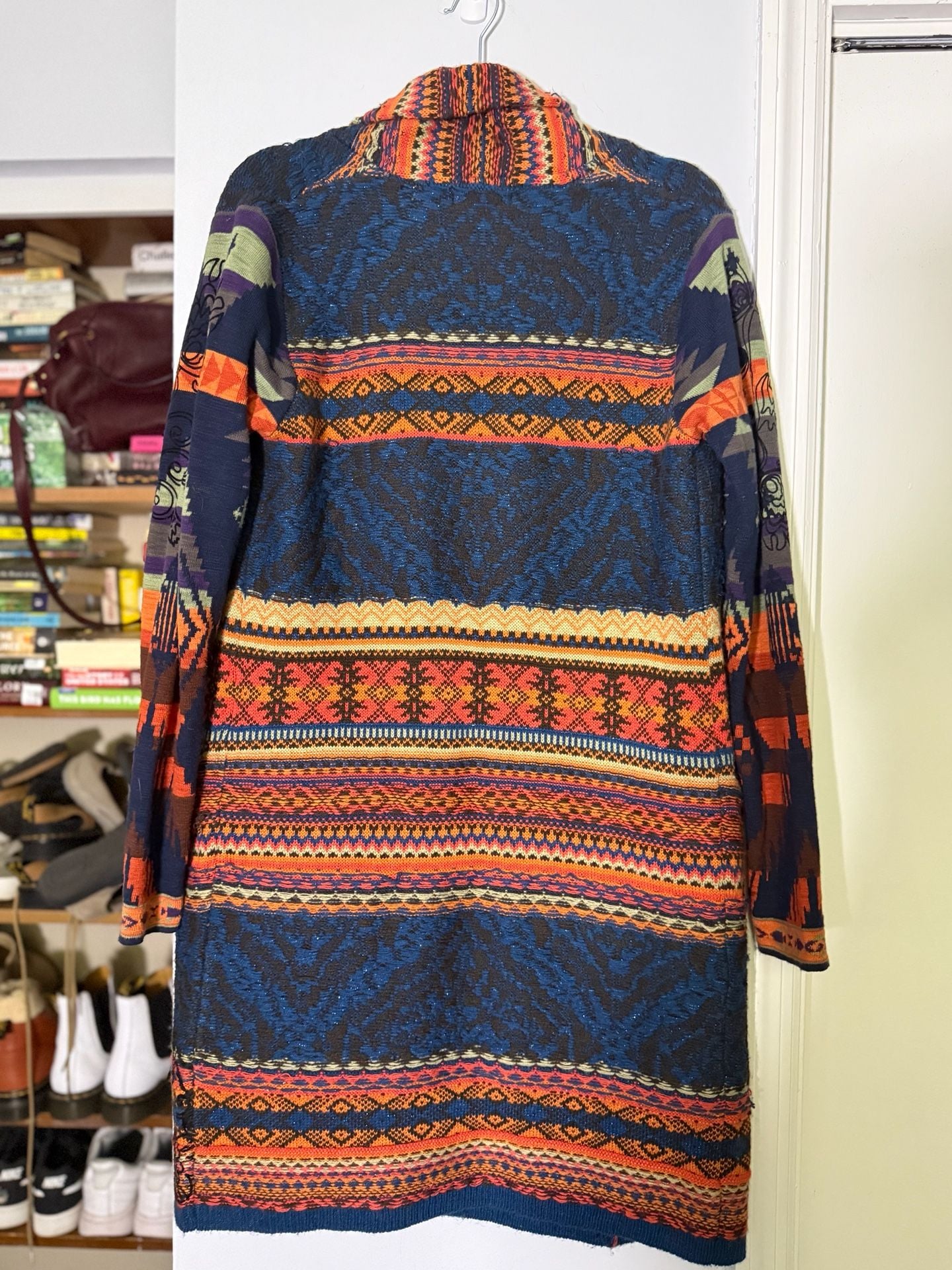 Desigual Cardigan Size L Multi Color Knit Coat 3