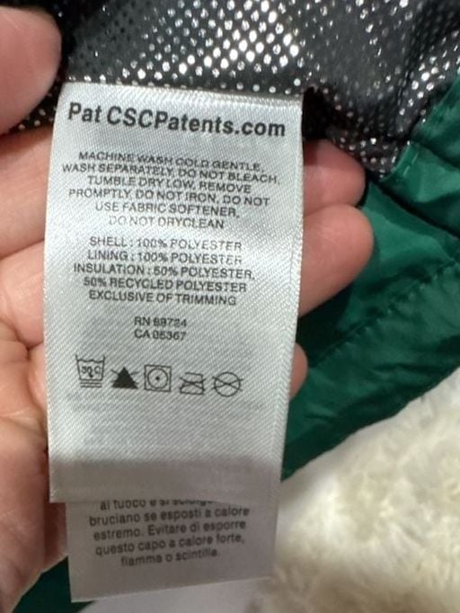 Columbia Omni-Heat Puffer Jacket Size L Green Quilted Full Zip
E899 5