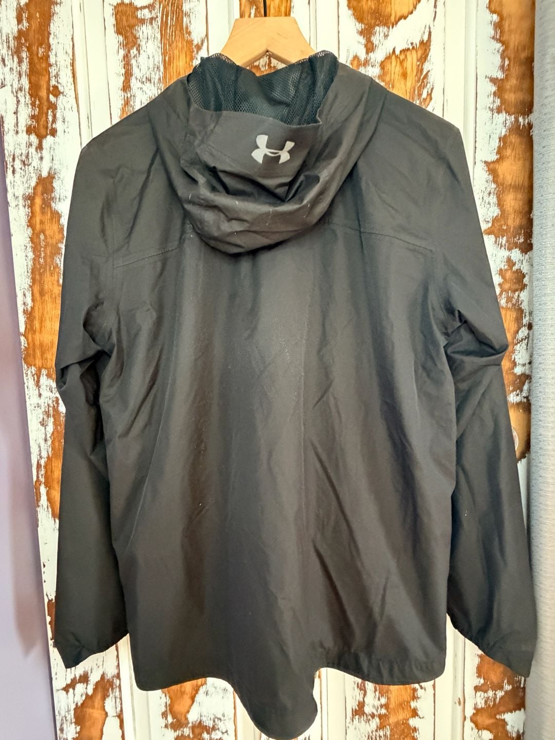 Under Armour Mens Storm Windbreaker Jacket Size S Black Hooded Water Resistant 3