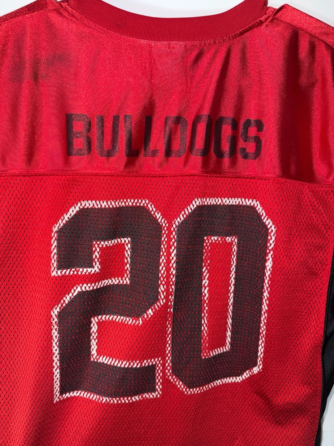 Vintage Starter Georgia Bulldogs #20 Football Jersey Youth 16/18 Red Black 3