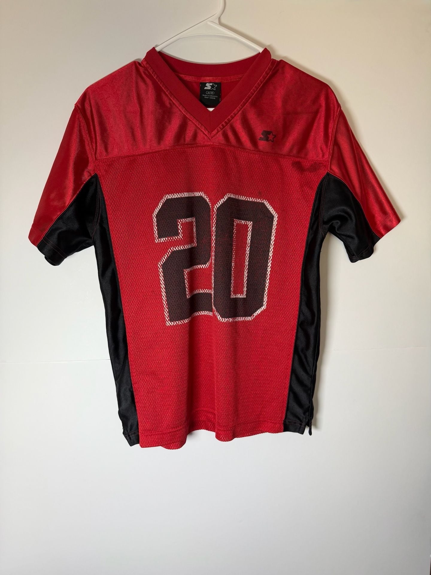 Vintage Starter Georgia Bulldogs #20 Football Jersey Youth 16/18 Red Black 4