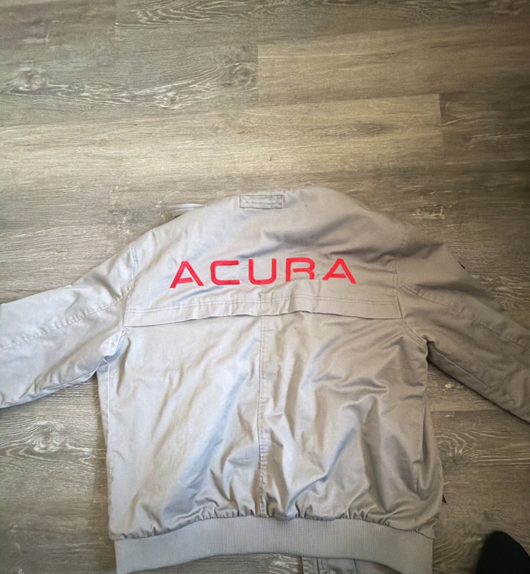Acura Twill Jacket Size XXL Grey Vintage Bomber 4