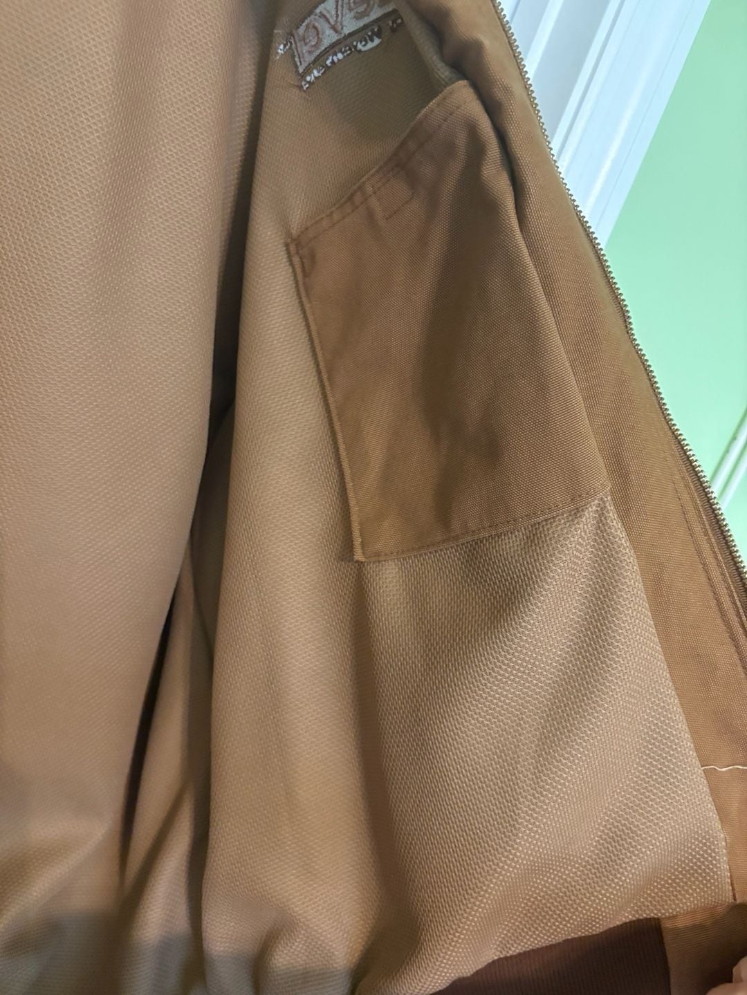 NWOT Carhartt Full Zip Hooded Jacket Brown Mesh Lined ILevel Weyerhaeuser, XL 9