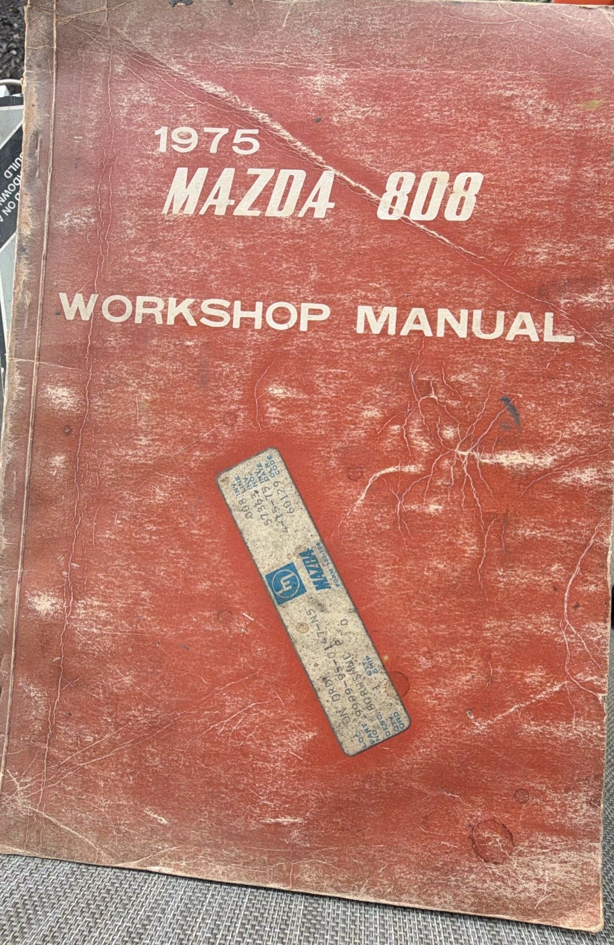 1975 Mazda 808 Workshop Manual 1
