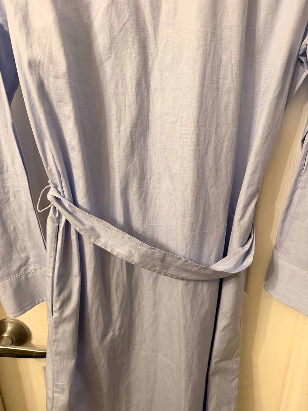 Lauren Ralph Lauren Belted Long Sleeve Shirtdress Light Blue 13