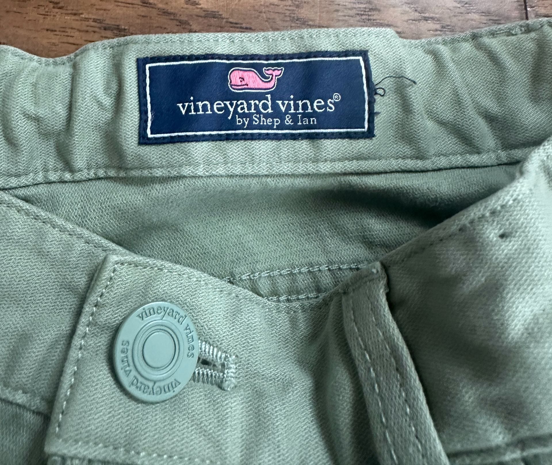 Vineyard Vines Boys Pants Green Cotton Blend 5