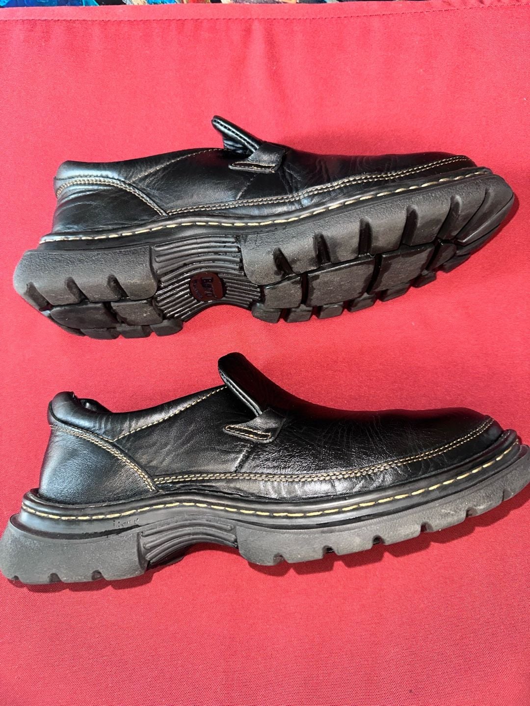 No.28 Born Black Leather Slip On Shoes 3