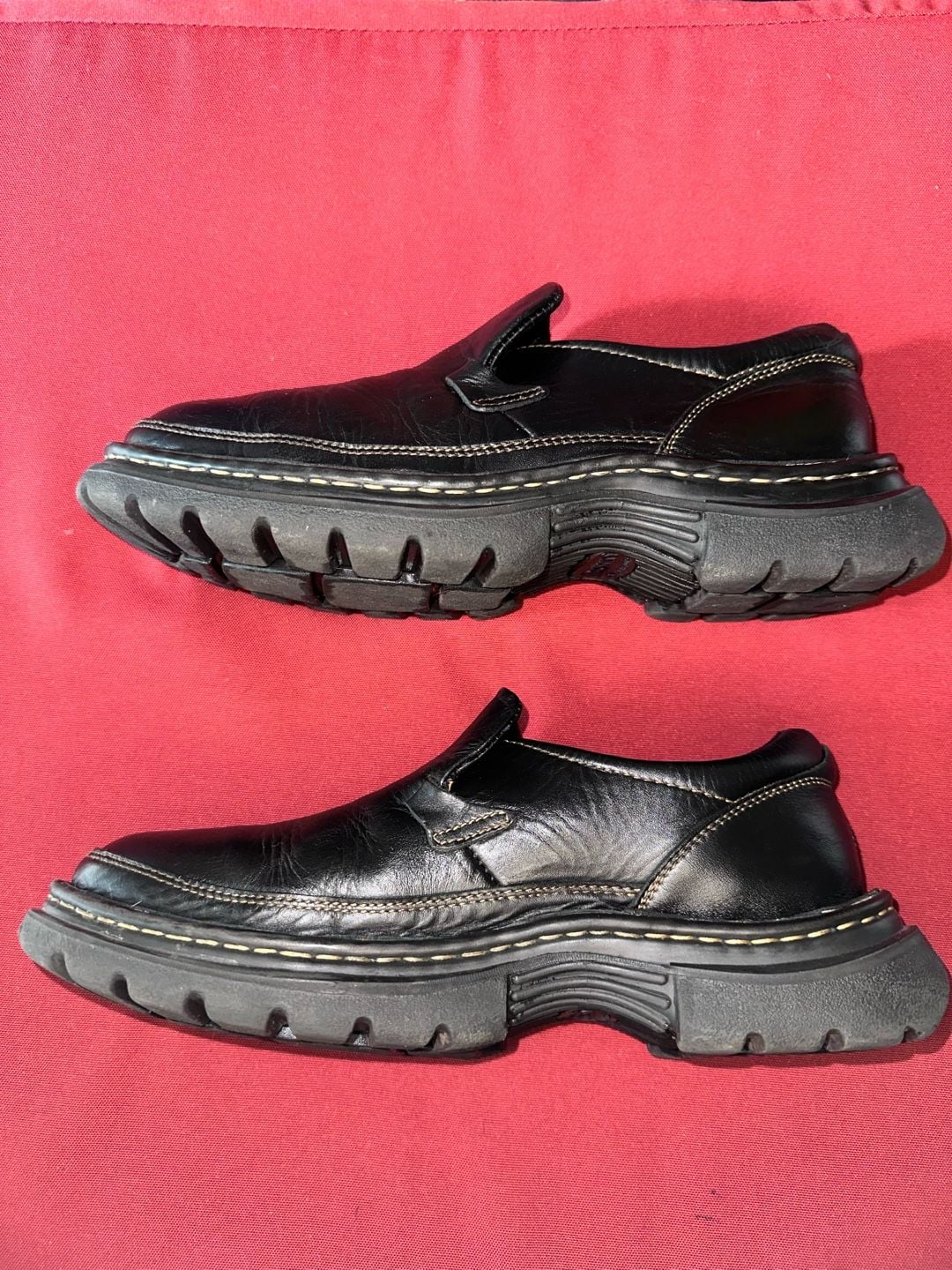 No.28 Born Black Leather Slip On Shoes 4