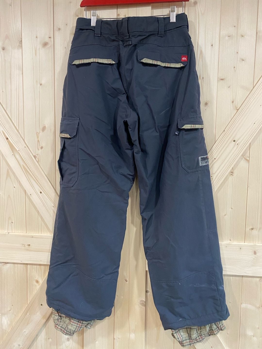 Quiksilver Snowboard Pants Black Cargo Ski Snow size medium 8