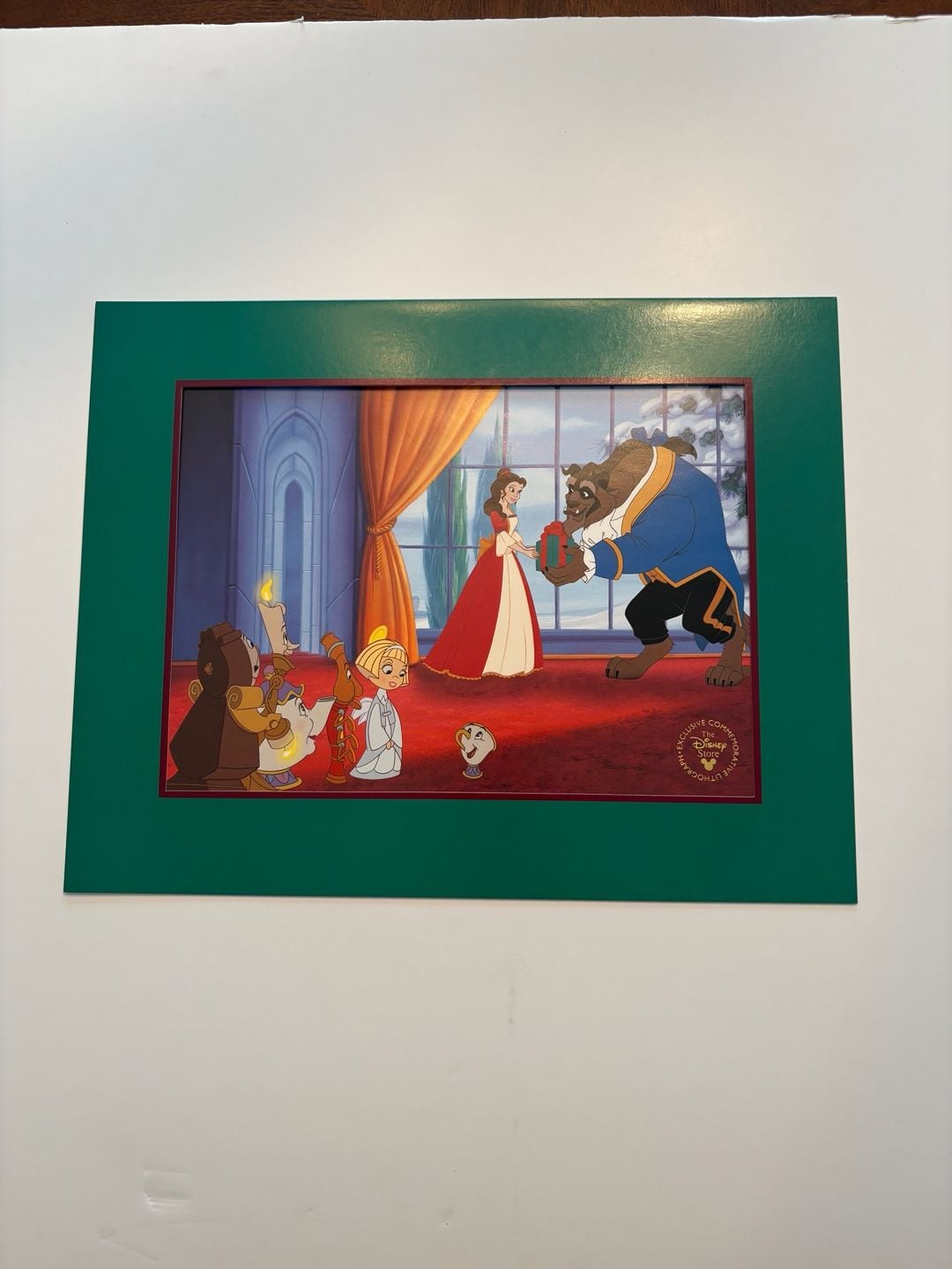 Disney Beauty and the Beast The Enchanted Christmas Lithograph 1
