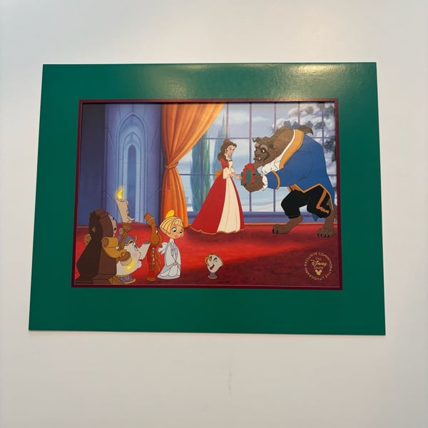Disney Beauty and the Beast The Enchanted Christmas Lithograph