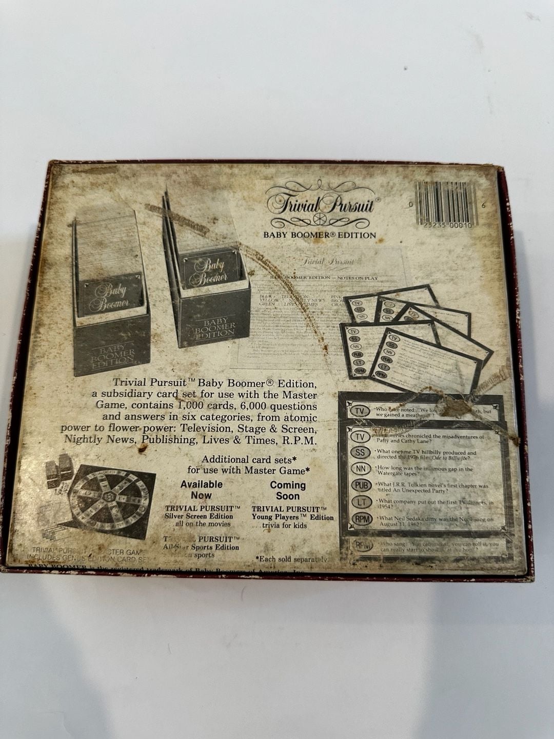 Trivial Pursuit Baby Boomer Edition Subsidiary Set 4