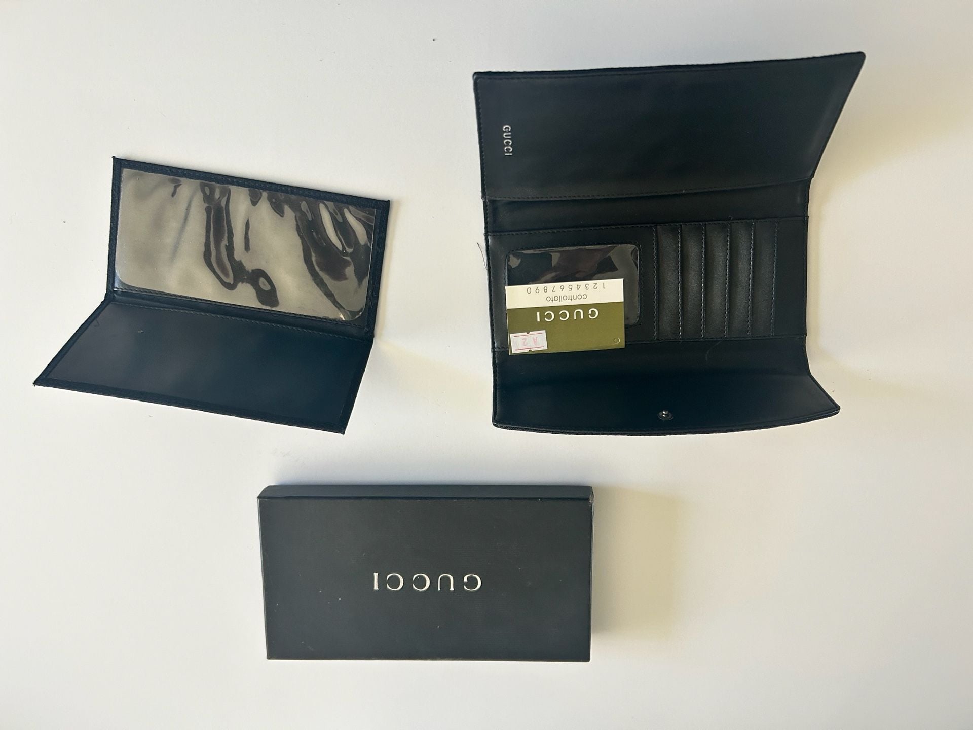 Gucci GG Monogram Canvas Continental Long Wallet Black 3