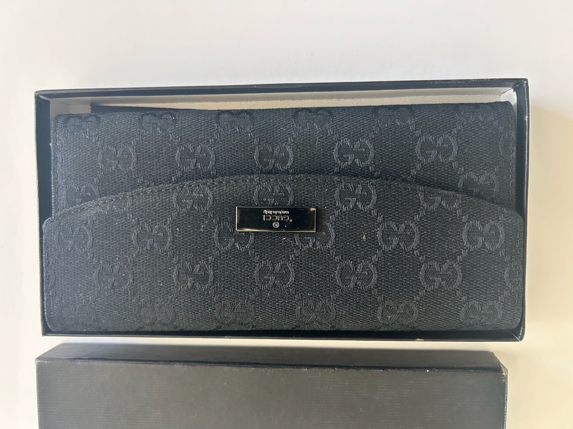 Gucci GG Monogram Canvas Continental Long Wallet Black 4