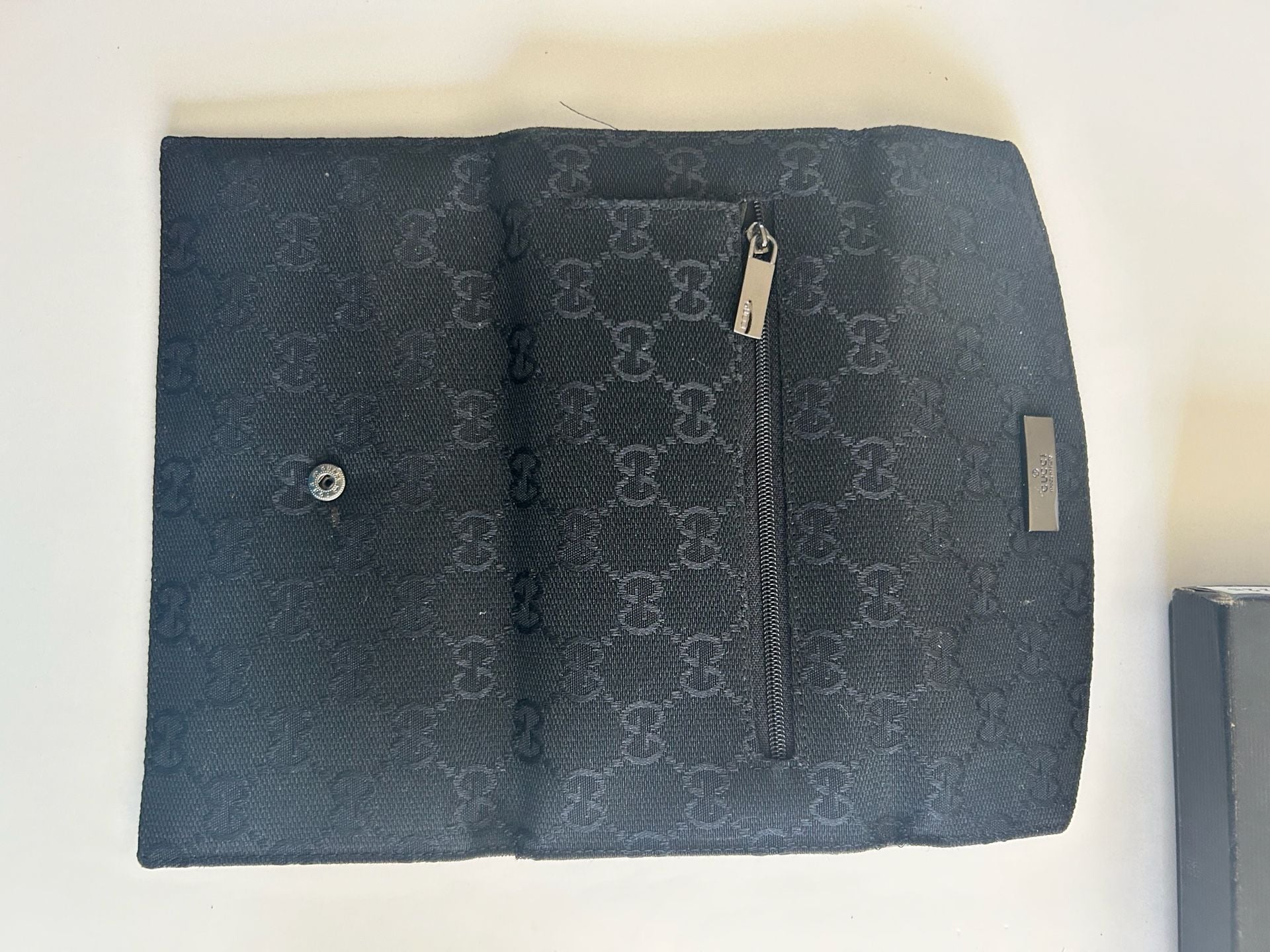 Gucci GG Monogram Canvas Continental Long Wallet Black 9