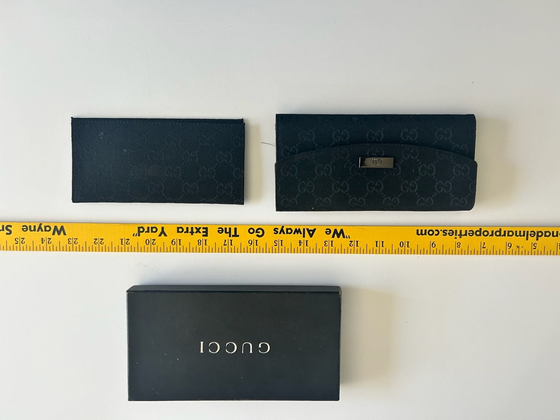 Gucci GG Monogram Canvas Continental Long Wallet Black 10