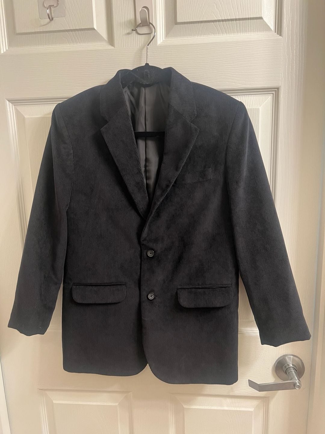 Dillards VTG Black Corduroy Two Button Sport Coat Blazer Jacket Women’s 16 2