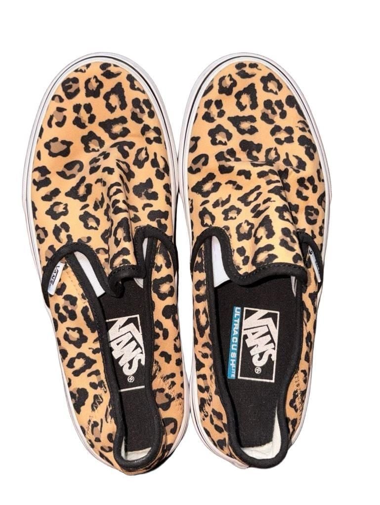 Vans Slip-On SF Size 7.5 Mini Leopard Print UltraCush Lite 2