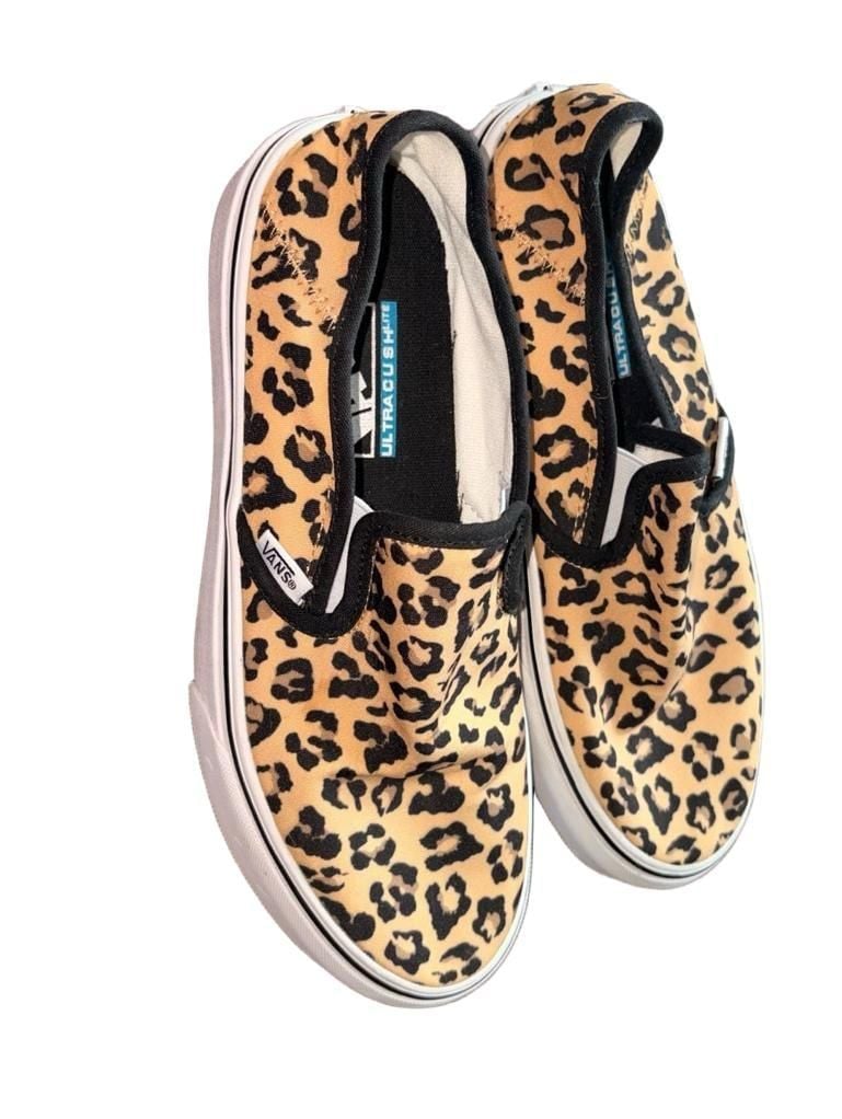 Vans Slip-On SF Size 7.5 Mini Leopard Print UltraCush Lite 3
