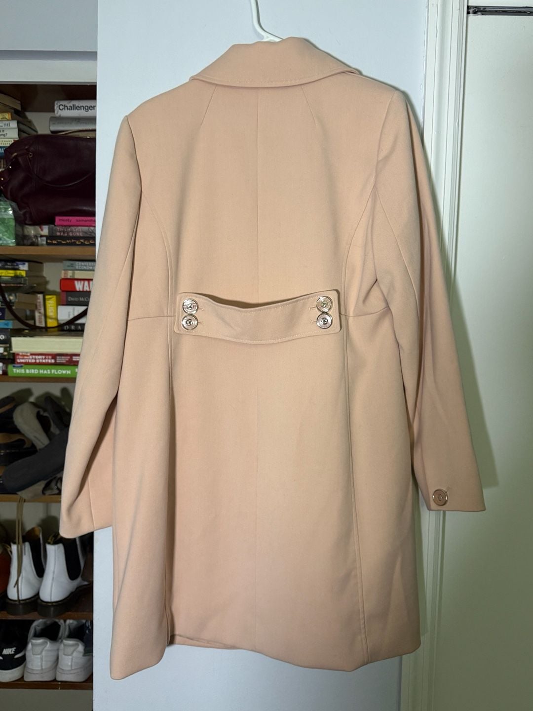 Kenneth Cole Coat Size L Pink Notched Lapel Single Breasted 3