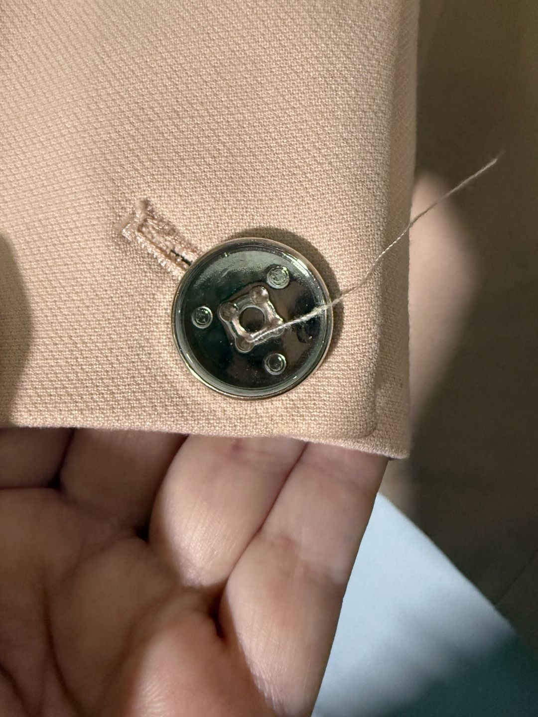 Kenneth Cole Coat Size L Pink Notched Lapel Single Breasted 10