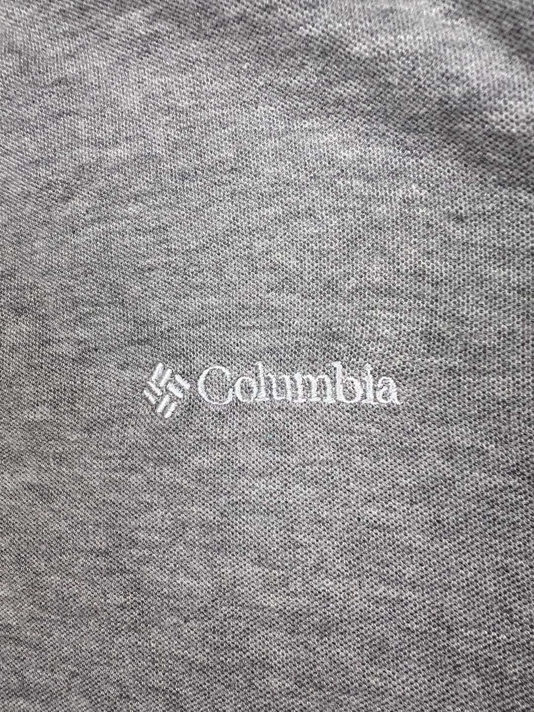 Columbia Polo Shirt Size L Grey Short Sleeve 6