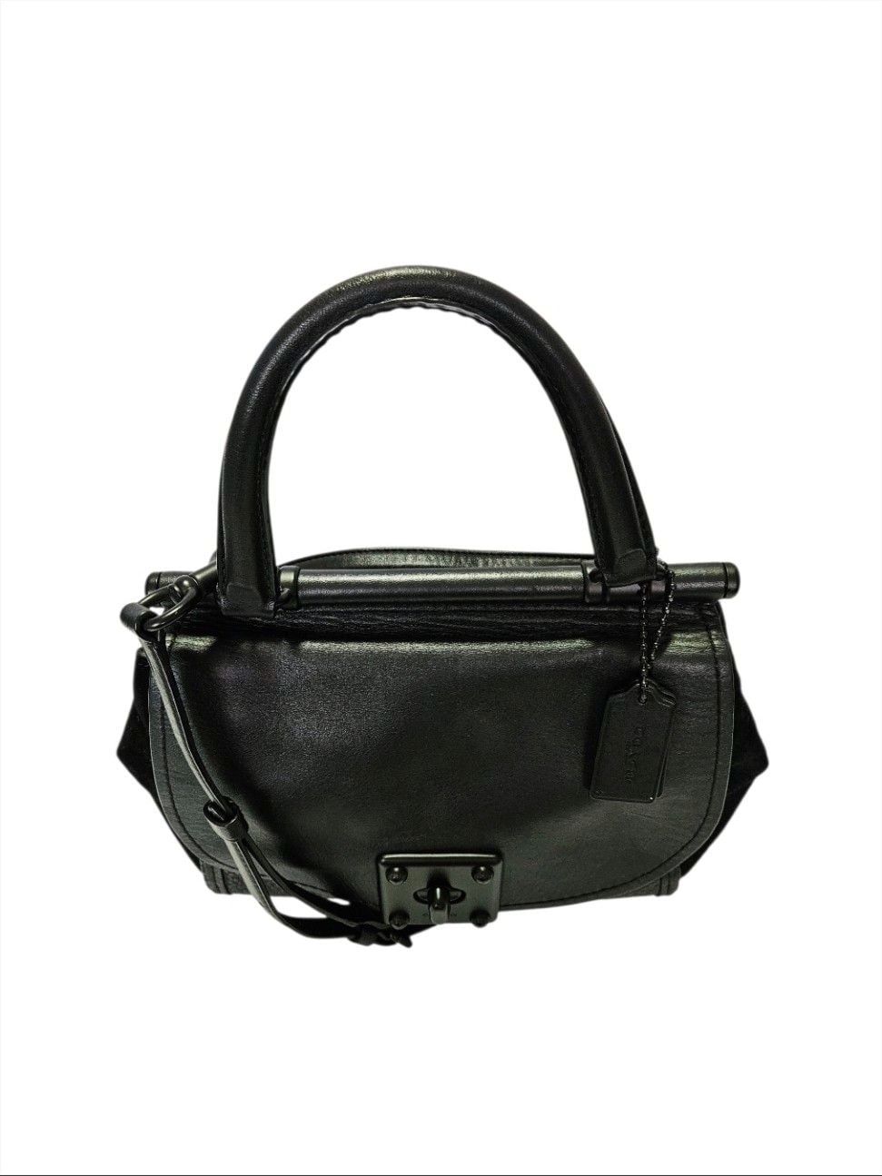 Coach Drifter Top-Handle Satchel Black Mixed Leather 38388 9
