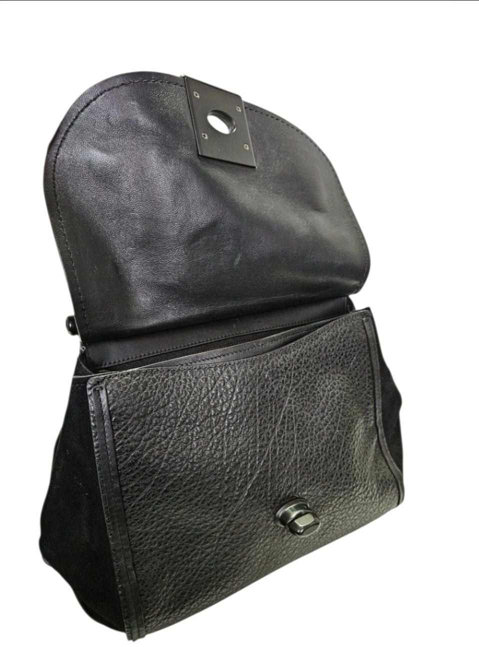 Coach Drifter Top-Handle Satchel Black Mixed Leather 38388 17