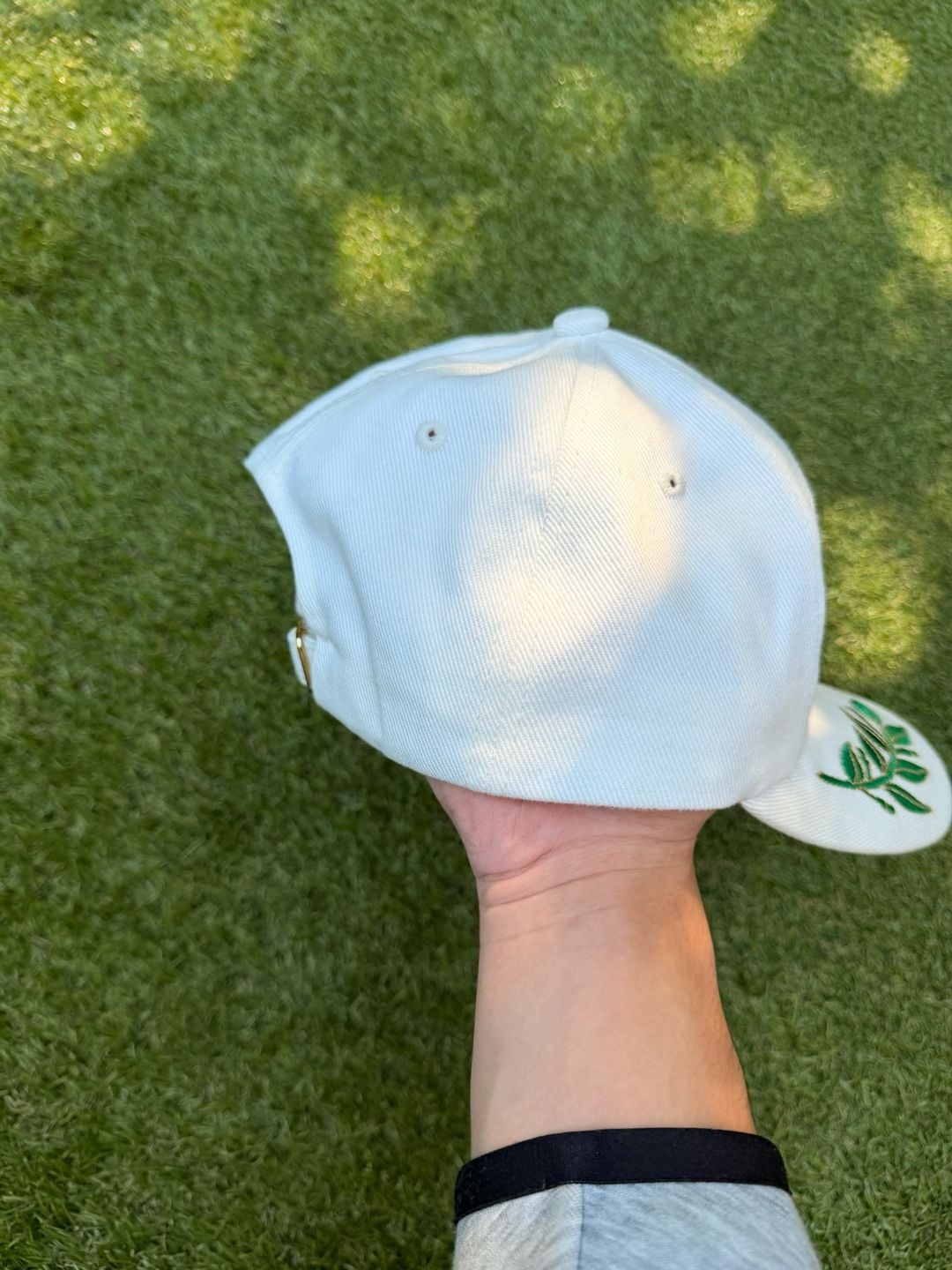 Casablanca Racing Cap O/S White Cotton Twill Embroidered Logo Hat 5