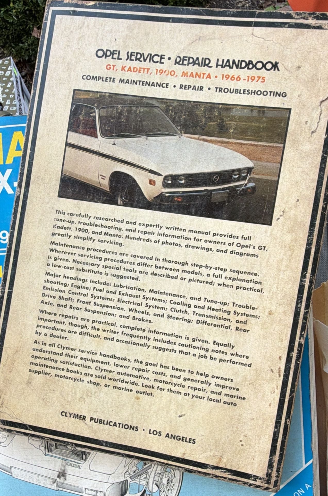 Clymer Opel Service Repair Handbook 1966-1975 3