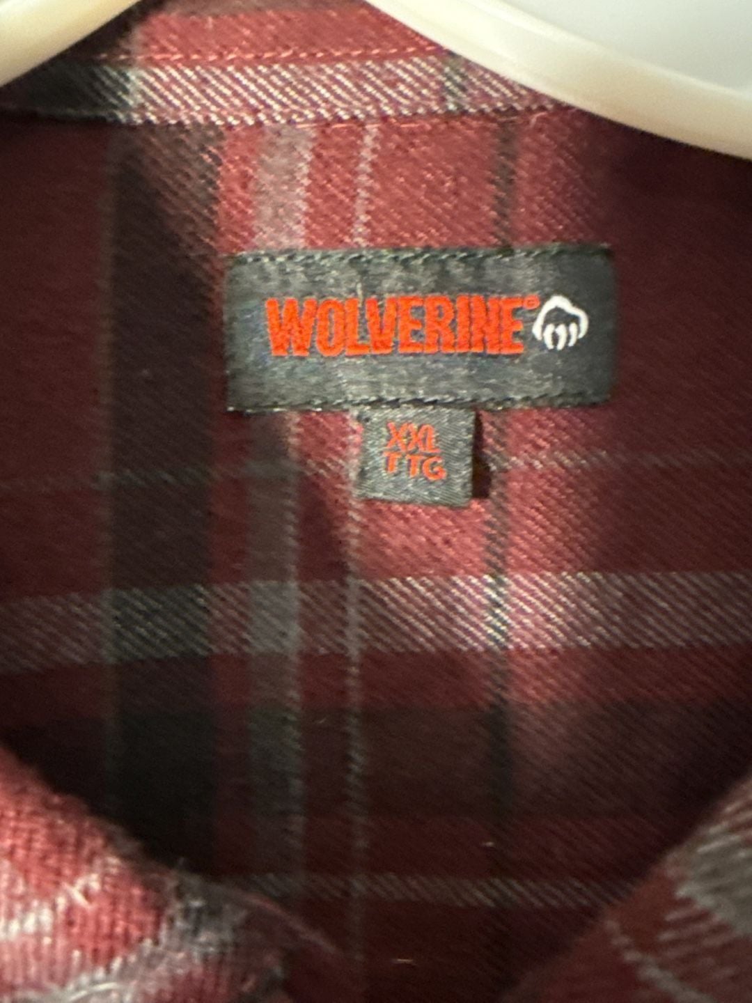 Wolverine Plaid Flannel Shirt Size XXL Red Button Up Long Sleeve 4