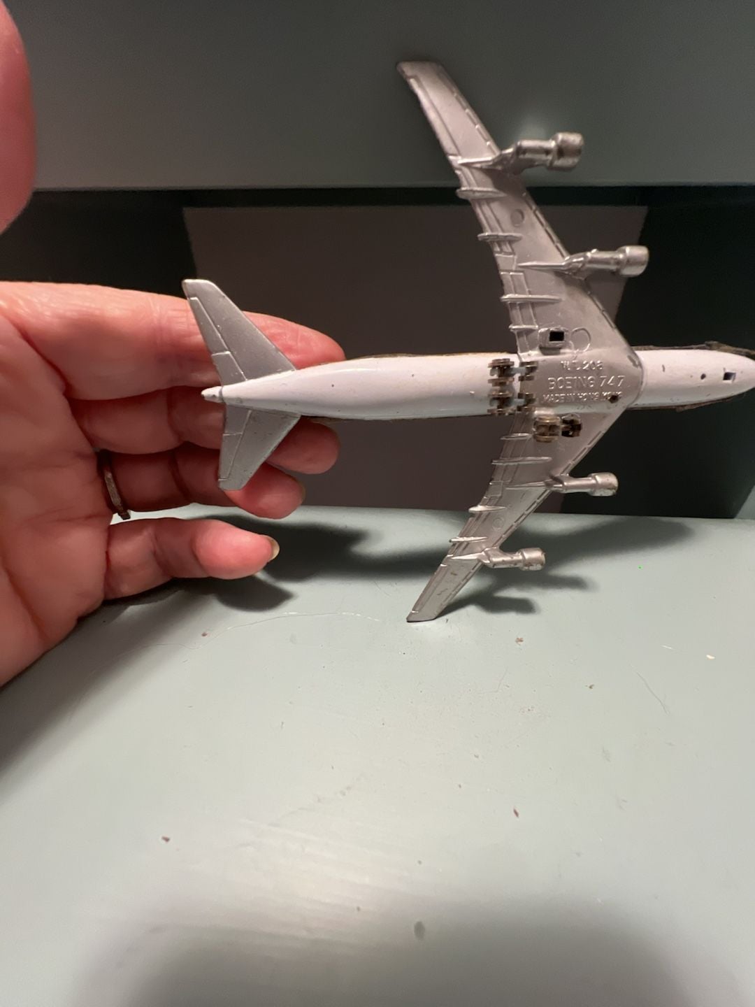Vintage Pan Am Boeing 747 Diecast Model Airplane 7
