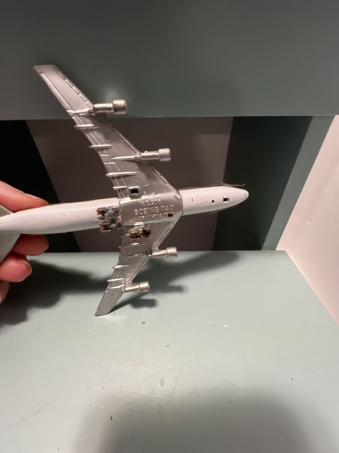 Vintage Pan Am Boeing 747 Diecast Model Airplane 8