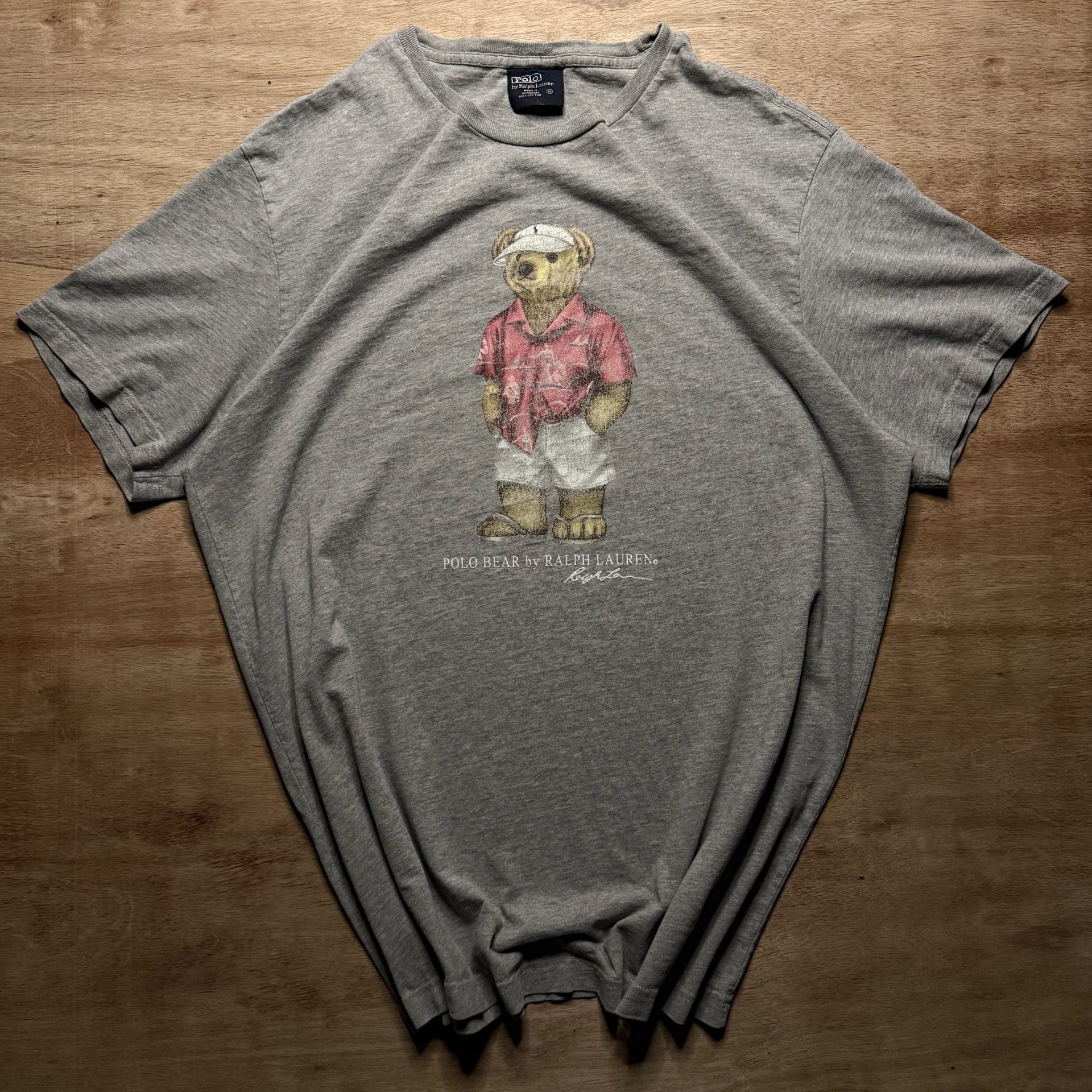 Vintage Polo Ralph Lauren Polo Bear T Shirt XL Faded Distressed Graphic Tee 2