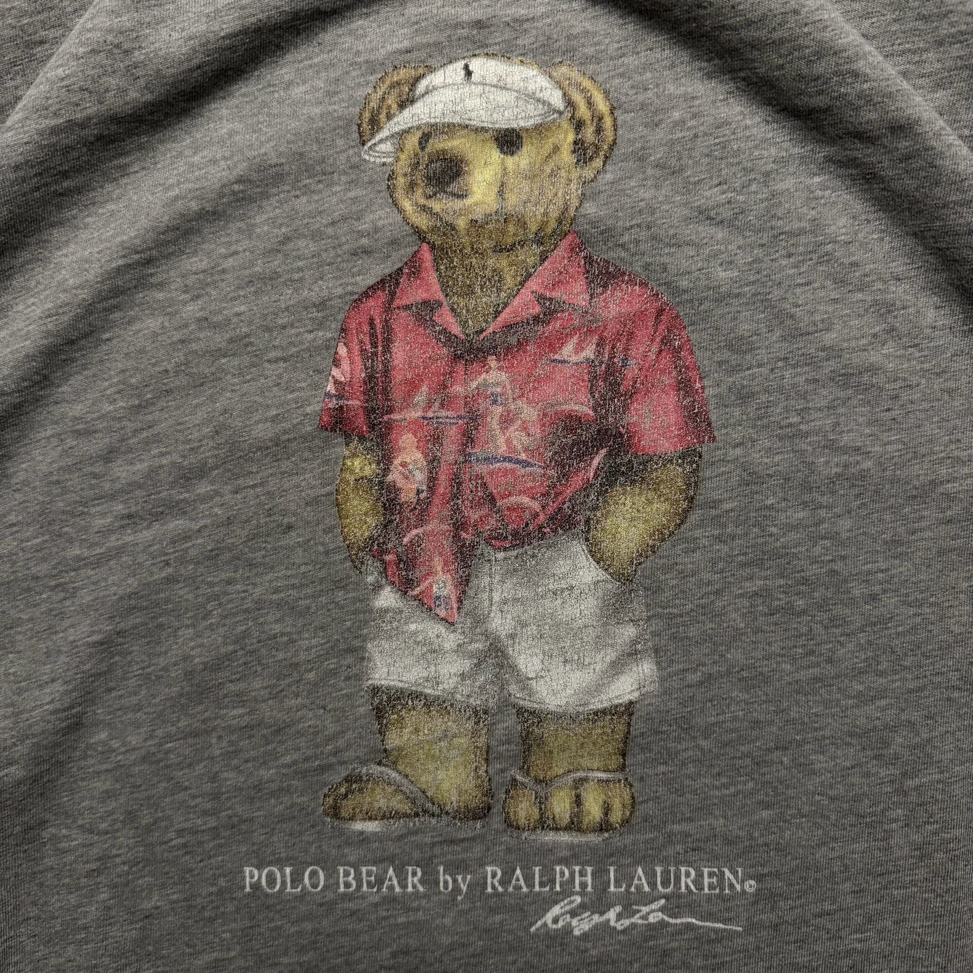 Vintage Polo Ralph Lauren Polo Bear T Shirt XL Faded Distressed Graphic Tee 3