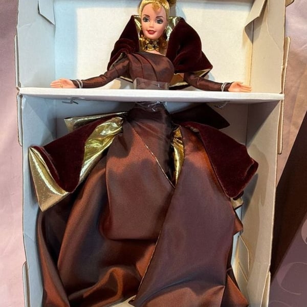 1996 Mattel Barbie Portrait In Taffeta Couture Edition Doll