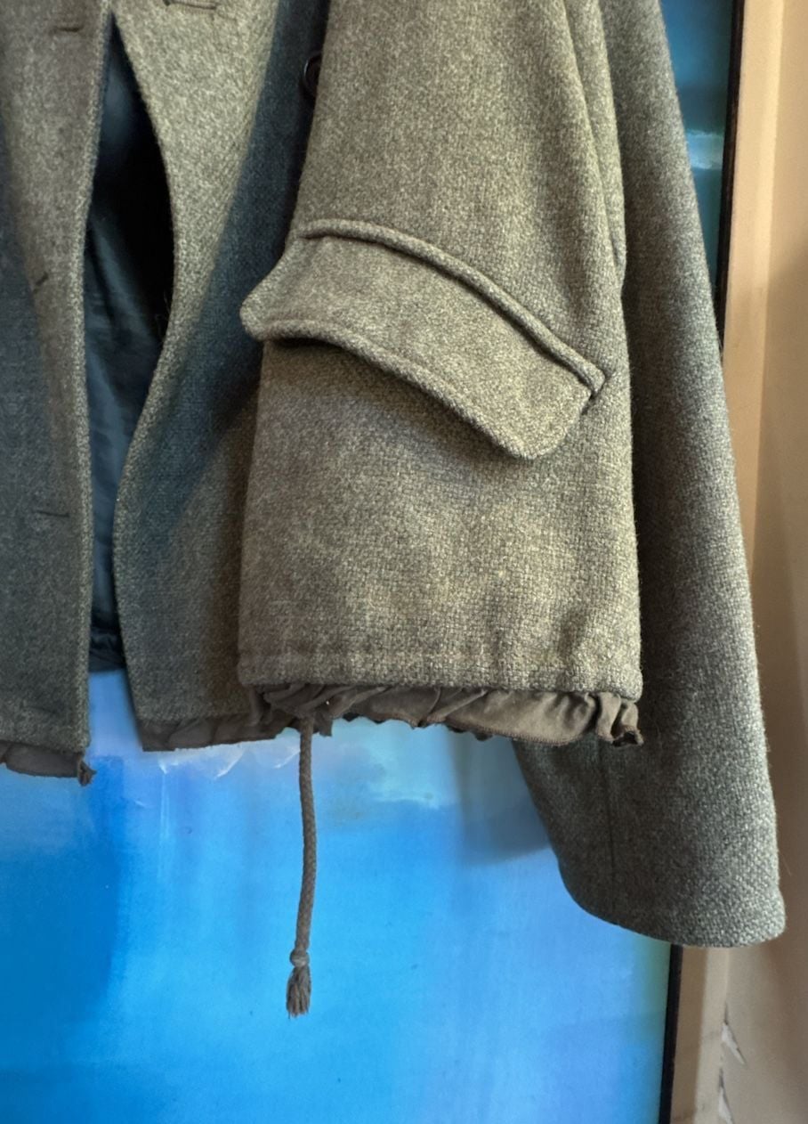 Gap Wool Pea Coat Size XL Green Button Front Jacket 5
