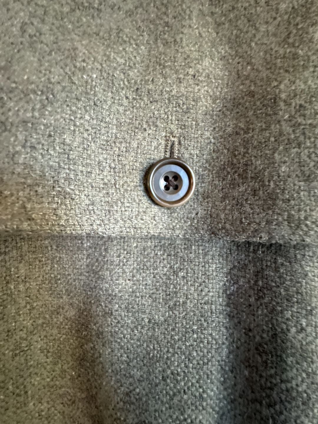 Gap Wool Pea Coat Size XL Green Button Front Jacket 8