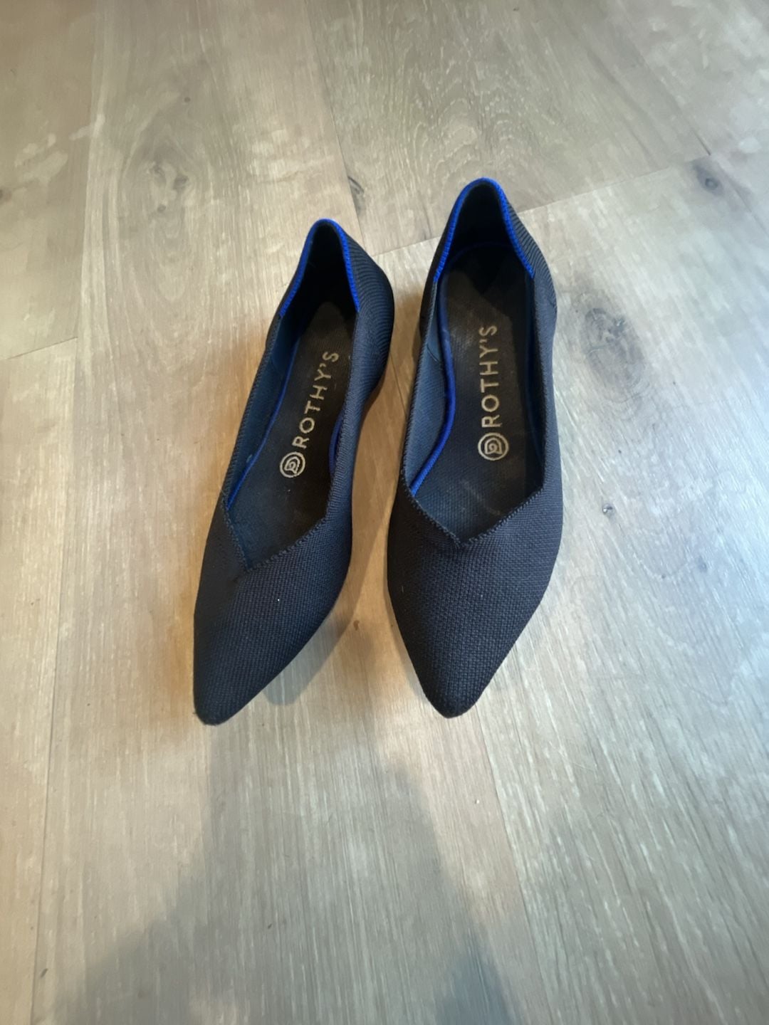 Rothy's The Point Black Size 7.5 Knit Flats 2