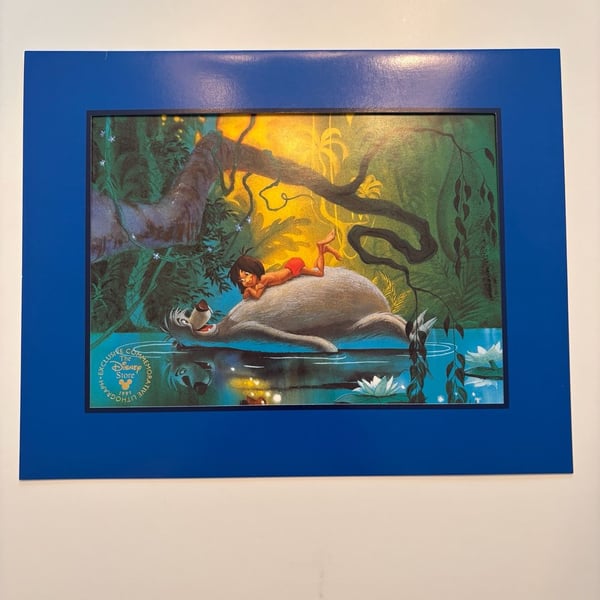 Disney The Jungle Book 1997 Commemorative Lithograph 11x14