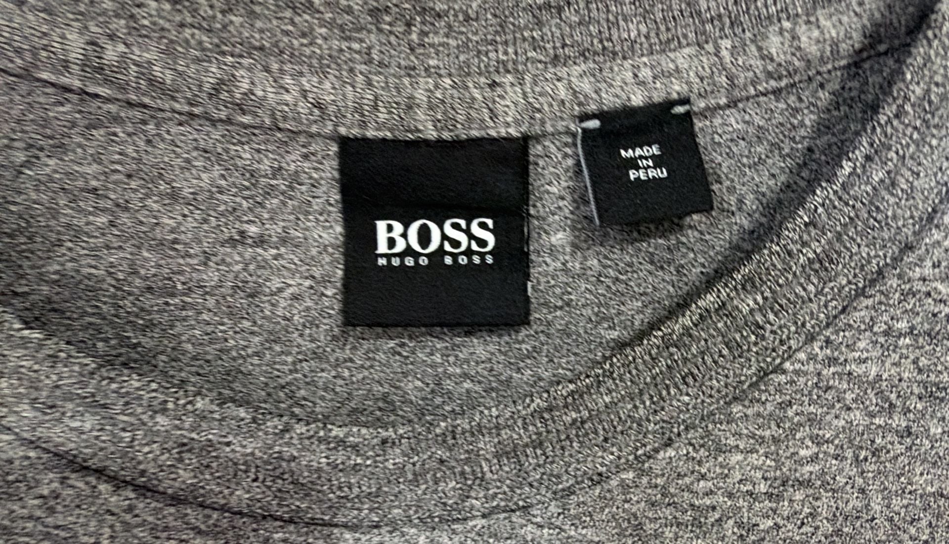 Hugo Boss Crew Neck T-Shirt Grey Heather Melange Short Sleeve 3