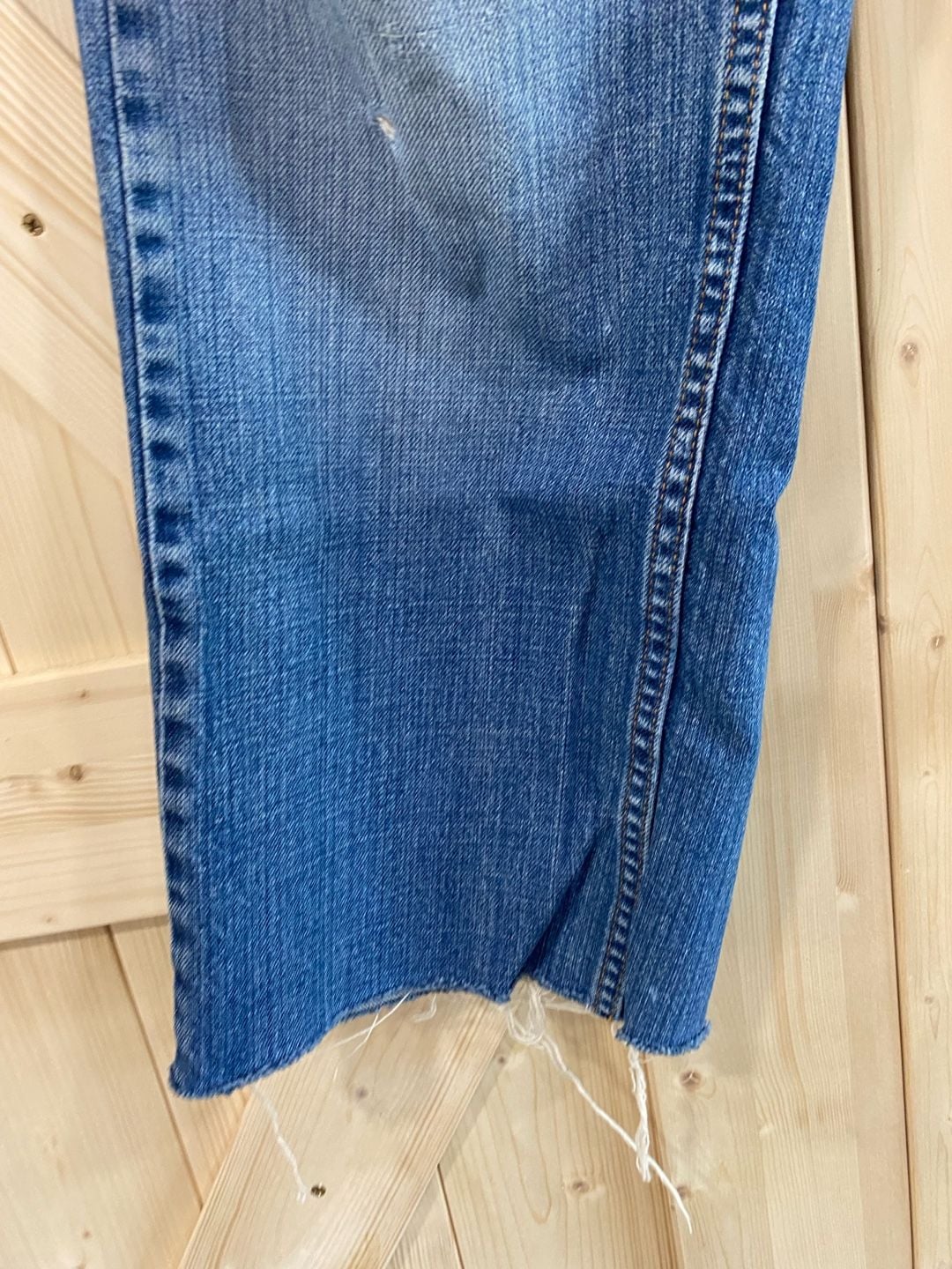 Levi's 559 Relaxed Straight W34 L25 Distressed cropped raw hem Denim Jeans 3