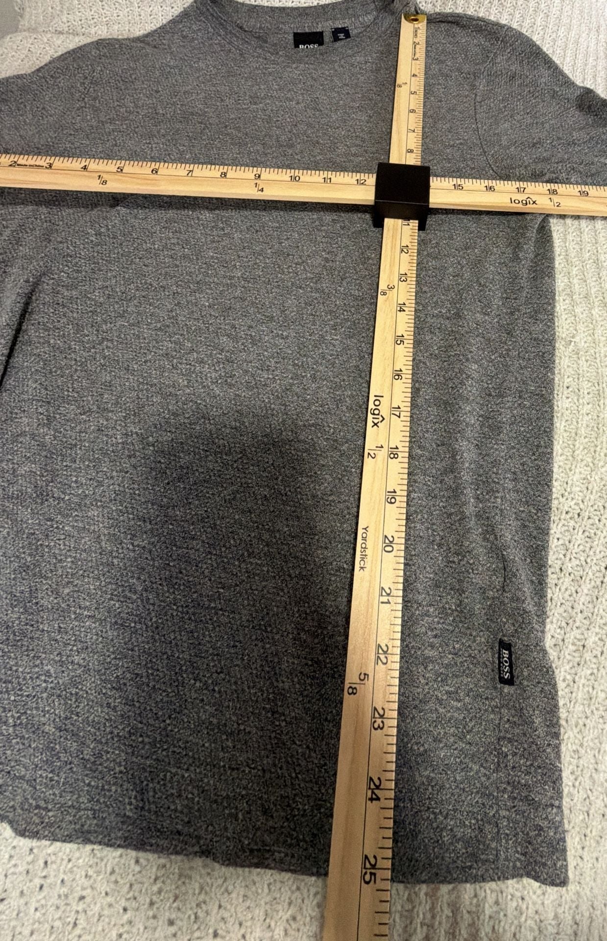 Hugo Boss Crew Neck T-Shirt Grey Heather Melange Short Sleeve 5