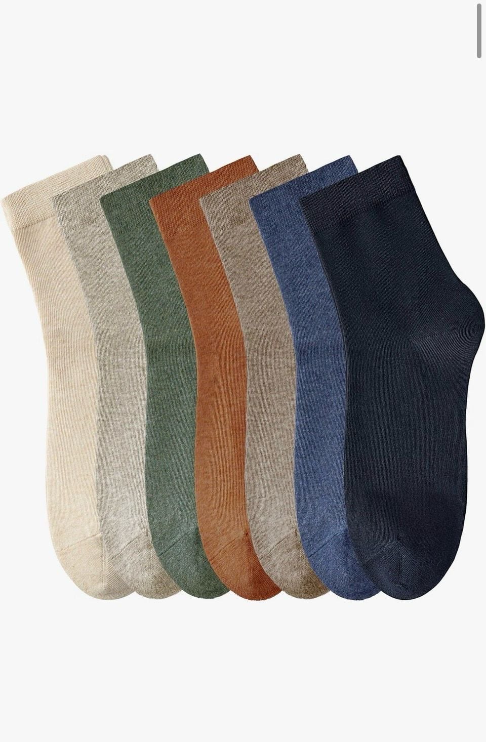 Ricotnsocs Women's Cotton Quarter Crew Socks- Size 5-10 - 7 Pairs Multi 1