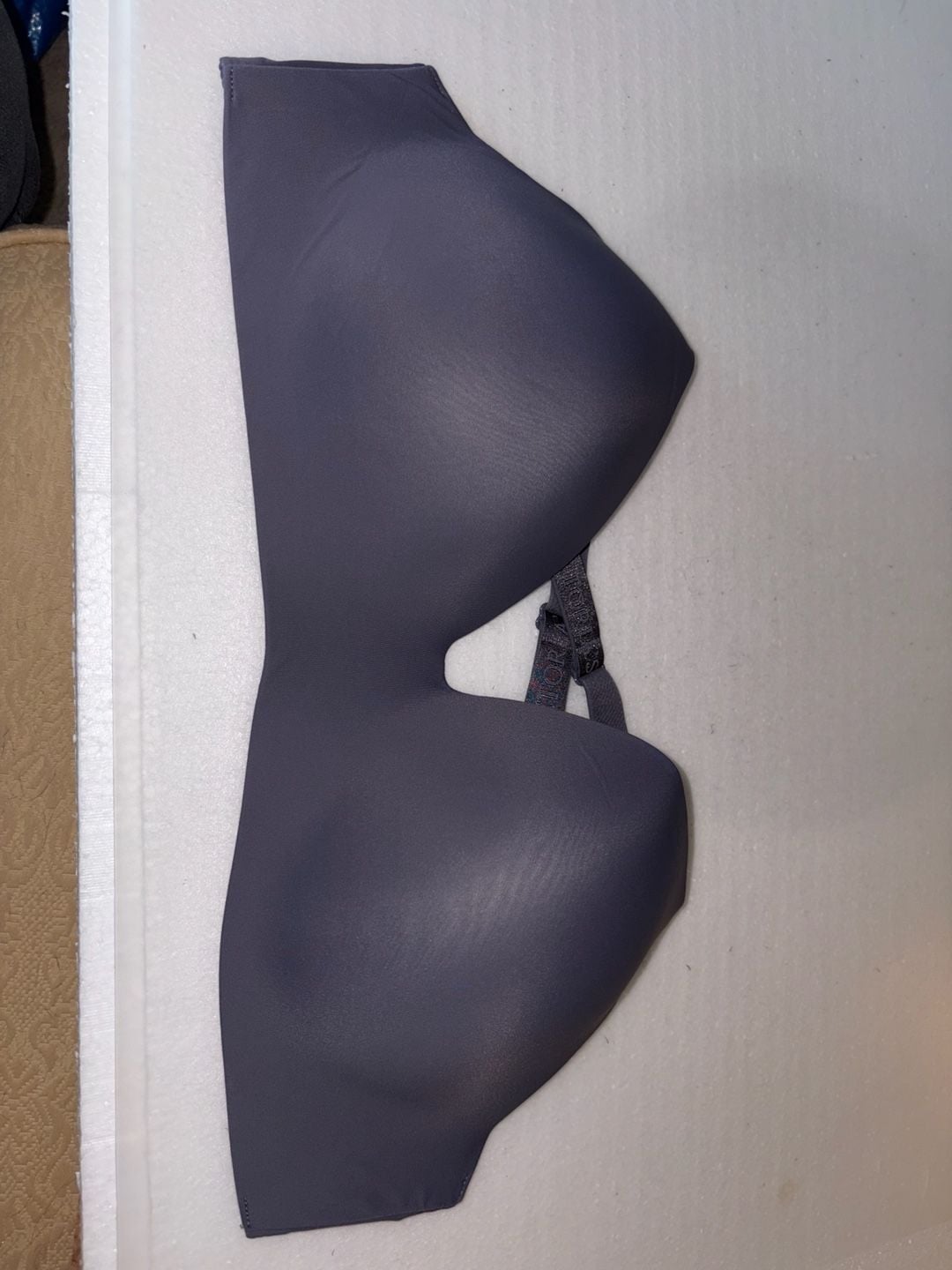 Victoria's Secret Lightly Lined Strapless Bra Size 34DDD Gray 2