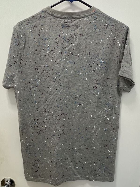Superdry Paint Splatter Pocket T-Shirt Gray 3