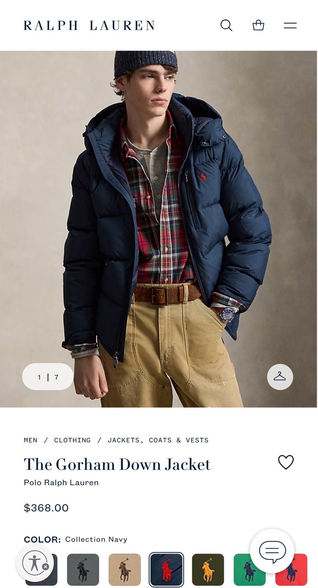Polo Ralph Lauren The Gorham “El Cap “Down Jacket $368 2
