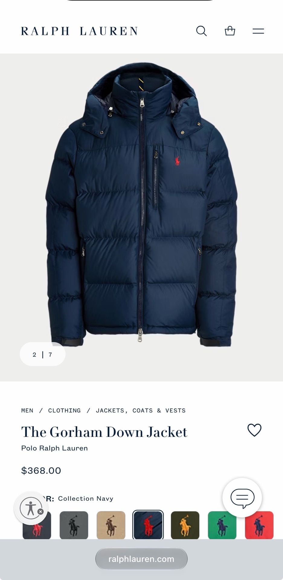 Polo Ralph Lauren The Gorham “El Cap “Down Jacket $368 3